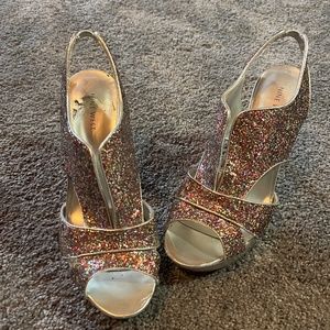 Nine West Sequin High Heels 9 1/2